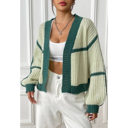'Jessamine' Cropped Knit Cardigan - Celes Fashion